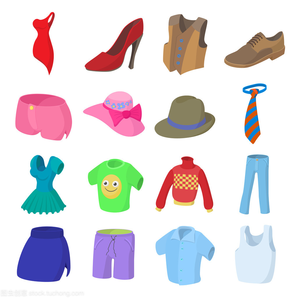 卡通風(fēng)格服裝圖標(biāo)設(shè)計指南 打造俏皮時尚的視覺符號
